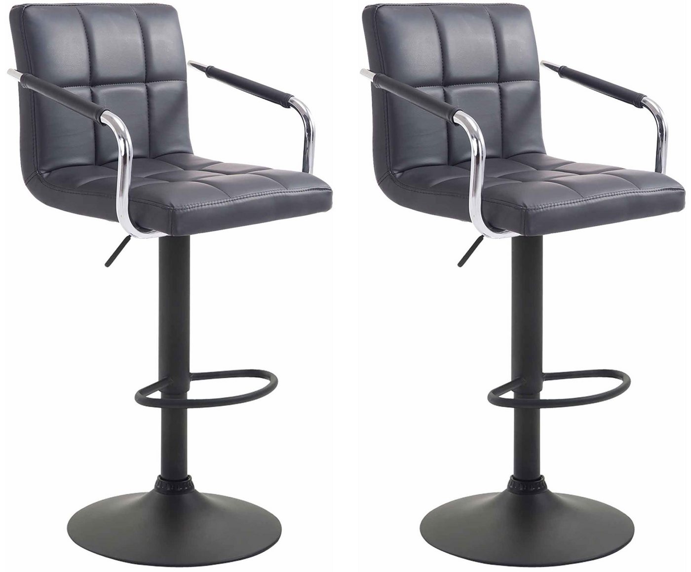 CLP Barhocker Lucy V2 Kunstleder (2er Set, 2 St., 2er), höhenverstell-& drehbar von CLP