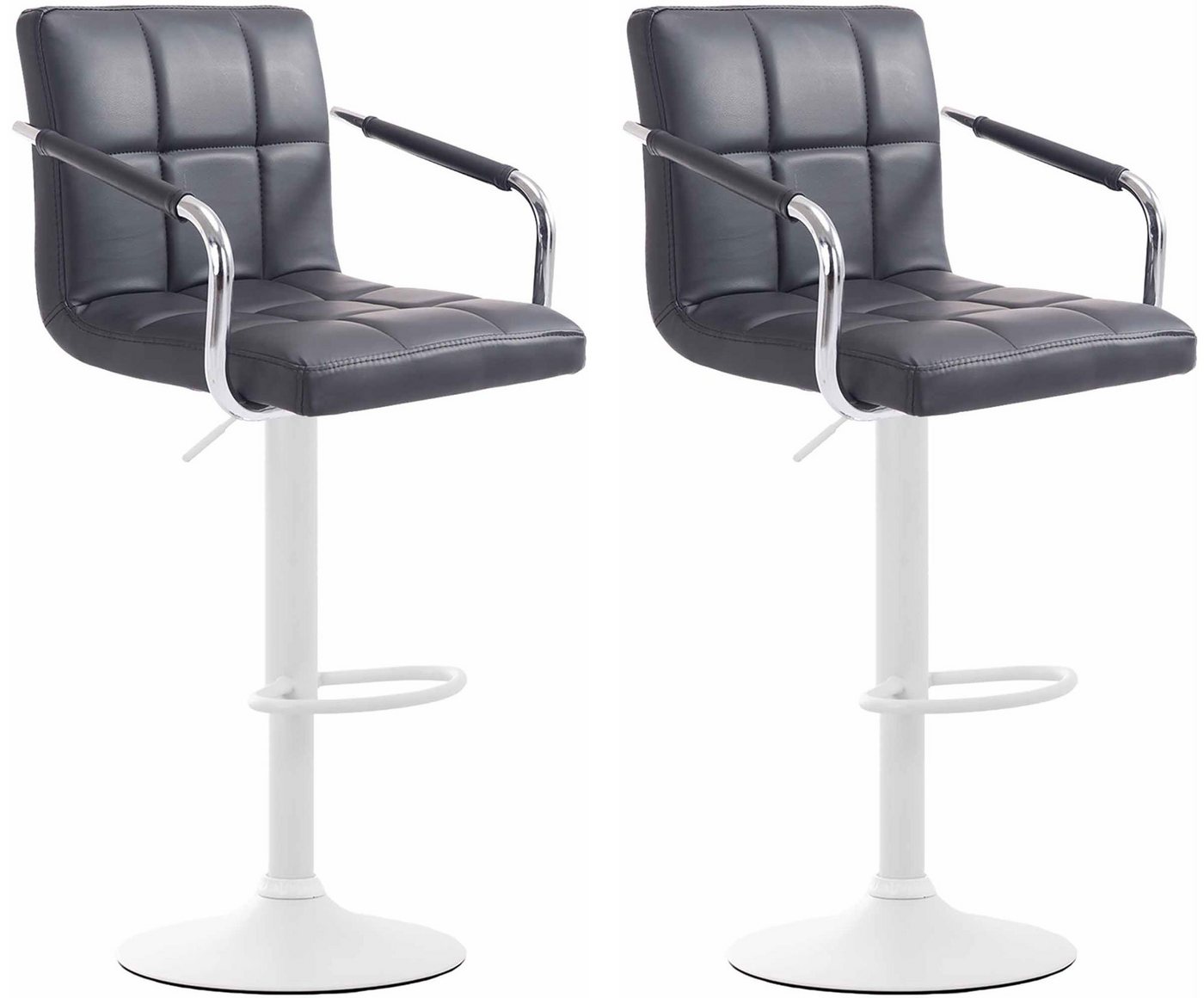 CLP Barhocker Lucy V2 Kunstleder (2er Set, 2 St., 2er), höhenverstell-& drehbar von CLP