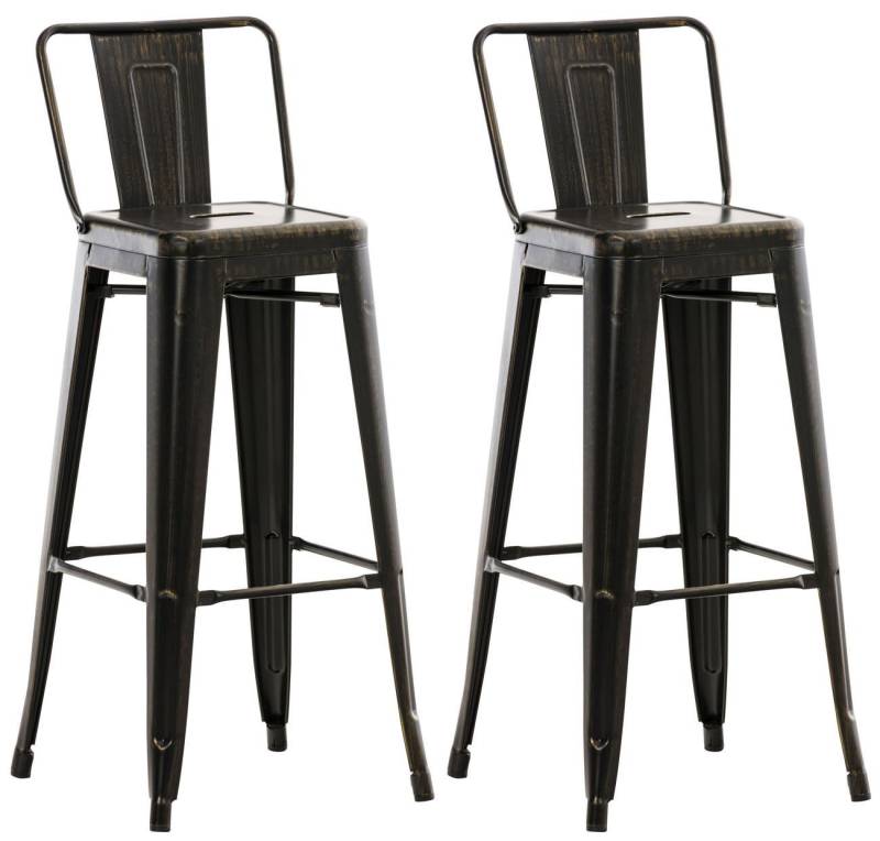 CLP Barhocker Mason (2er Set, 2 St., 2er), aus Metall mit Fußstütze von CLP