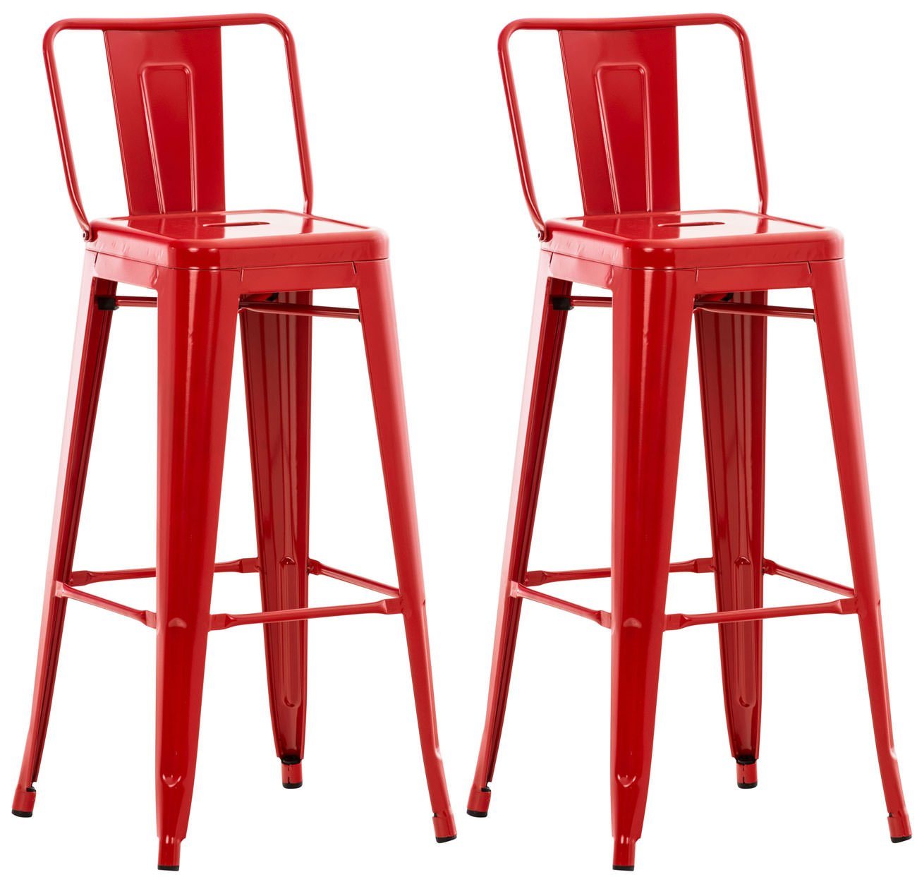 CLP Barhocker Mason (2er Set, 2 St., 2er), aus Metall mit Fußstütze von CLP