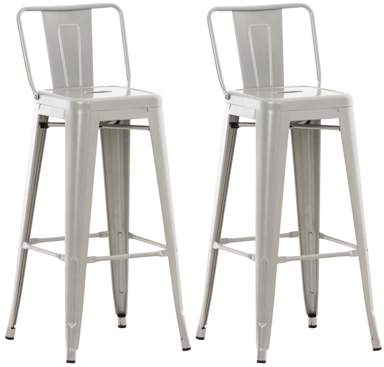 CLP Barhocker Mason (2er Set, 2 St., 2er), aus Metall mit Fußstütze von CLP