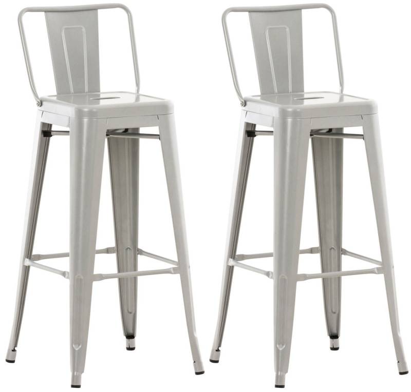CLP Barhocker Mason (2er Set, 2 St., 2er), aus Metall mit Fußstütze von CLP