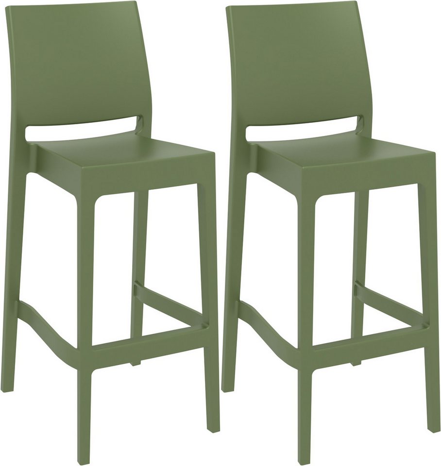 CLP Barhocker Maya (2er Set, 2 St., 2er), Kunststoff von CLP