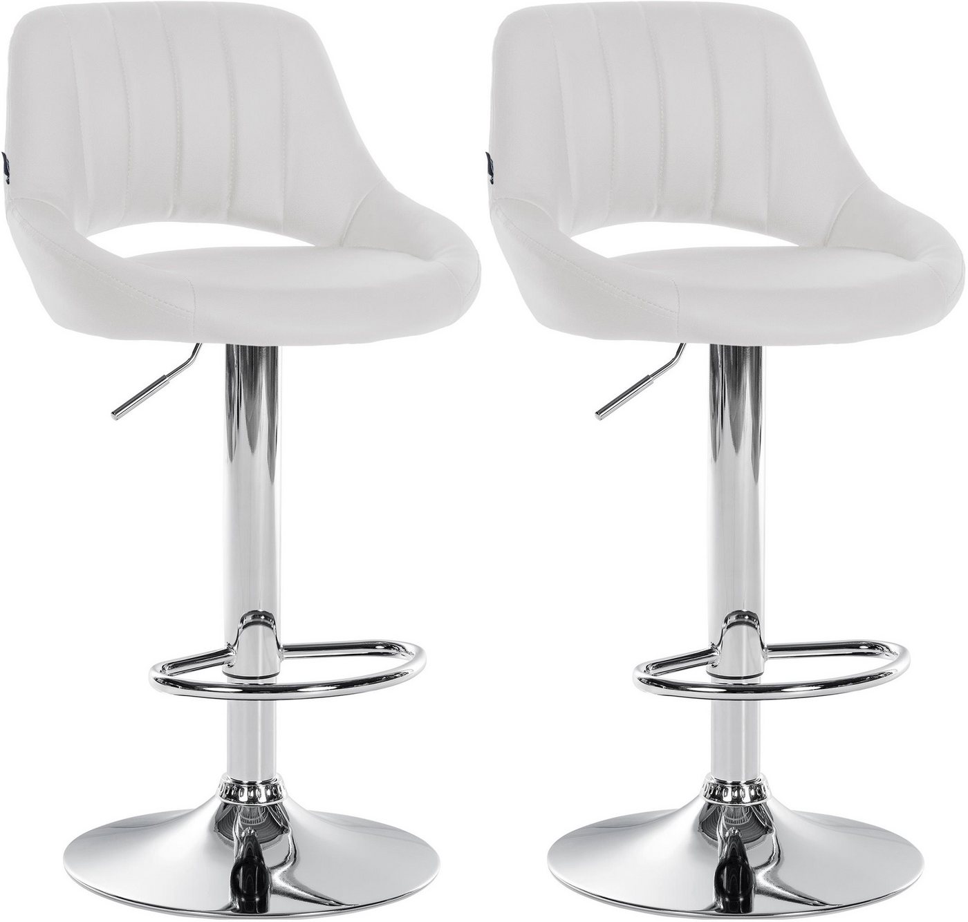 CLP Barhocker Milet Kunstleder (2er Set, 2 St., 2er), höhenverstellbar und drehbar von CLP