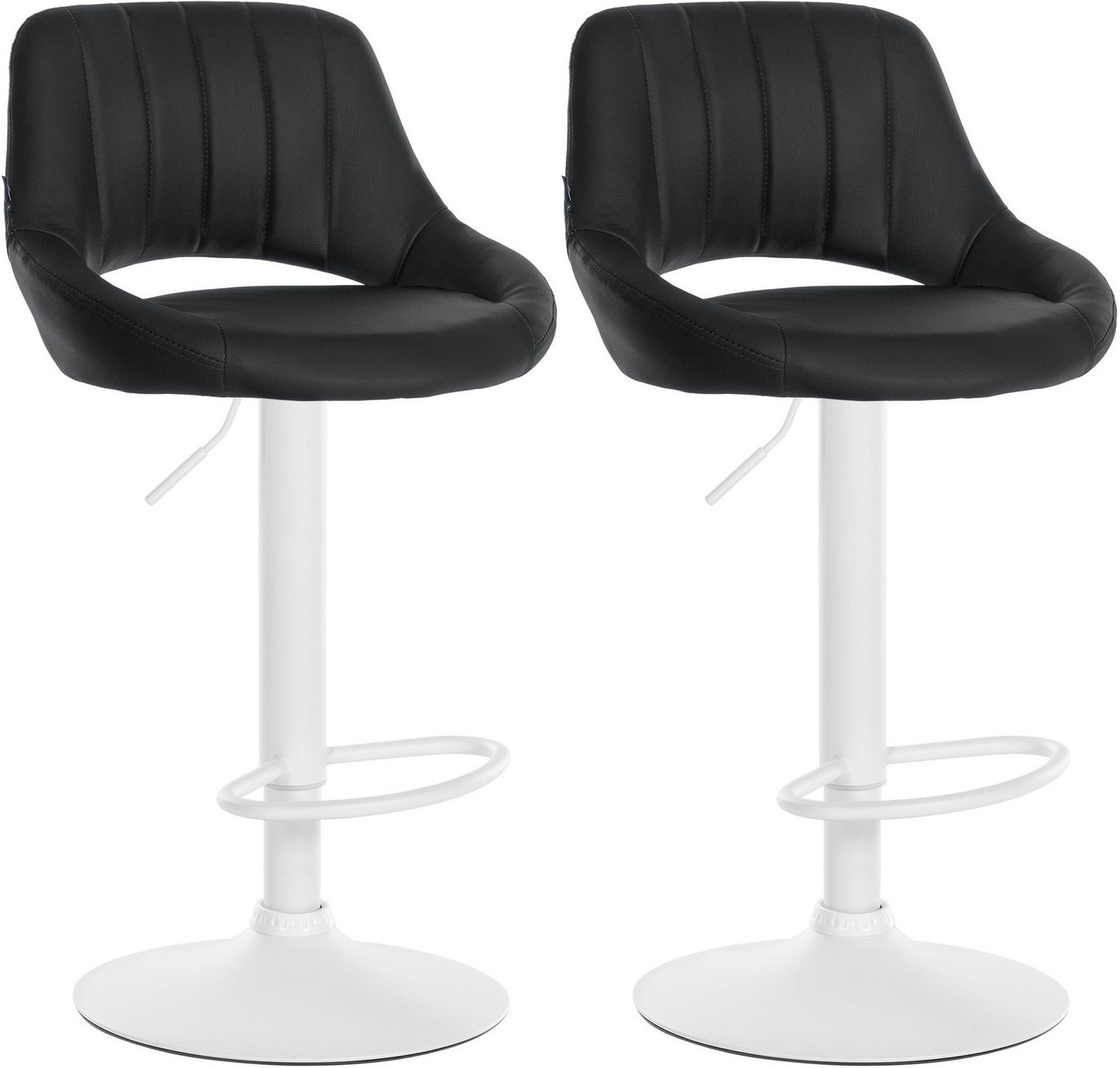 CLP Barhocker Milet Kunstleder (2er Set, 2 St., 2er), höhenverstellbar und drehbar von CLP