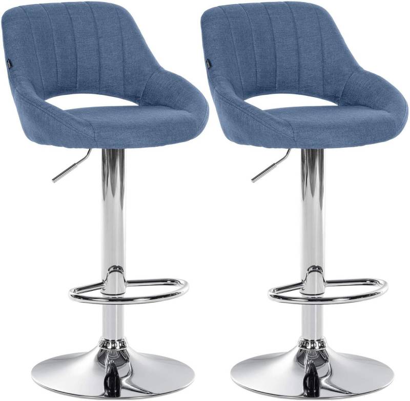 CLP Barhocker Milet Stoff (2er Set, 2 St., 2er), höhenverstellbar und drehbar von CLP