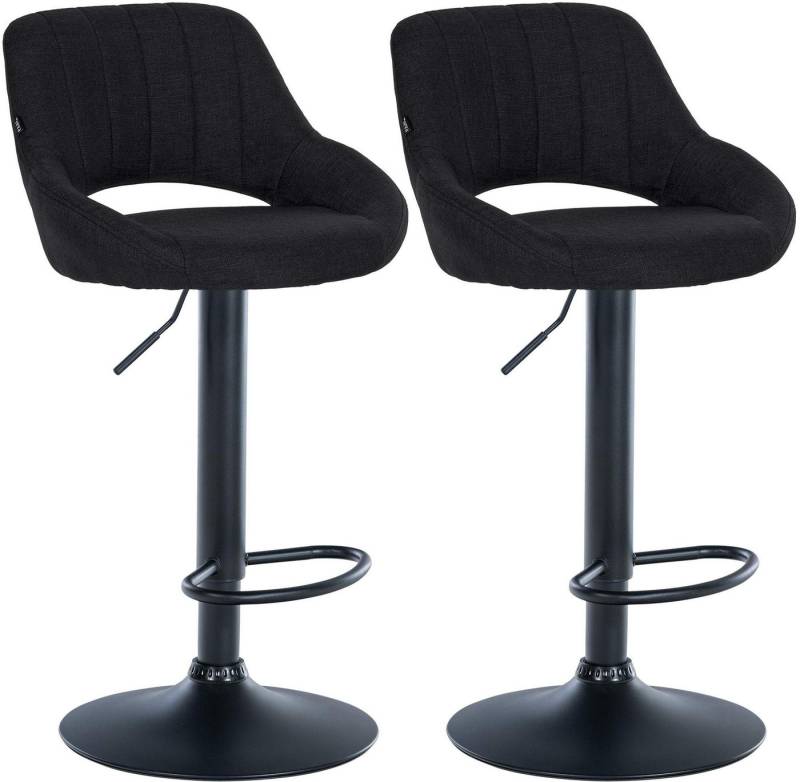 CLP Barhocker Milet Stoff (2er Set, 2 St., 2er), höhenverstellbar und drehbar von CLP