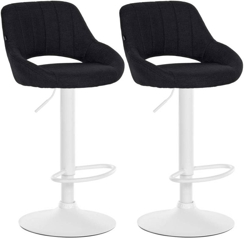 CLP Barhocker Milet Stoff (2er Set, 2 St., 2er), höhenverstellbar und drehbar von CLP