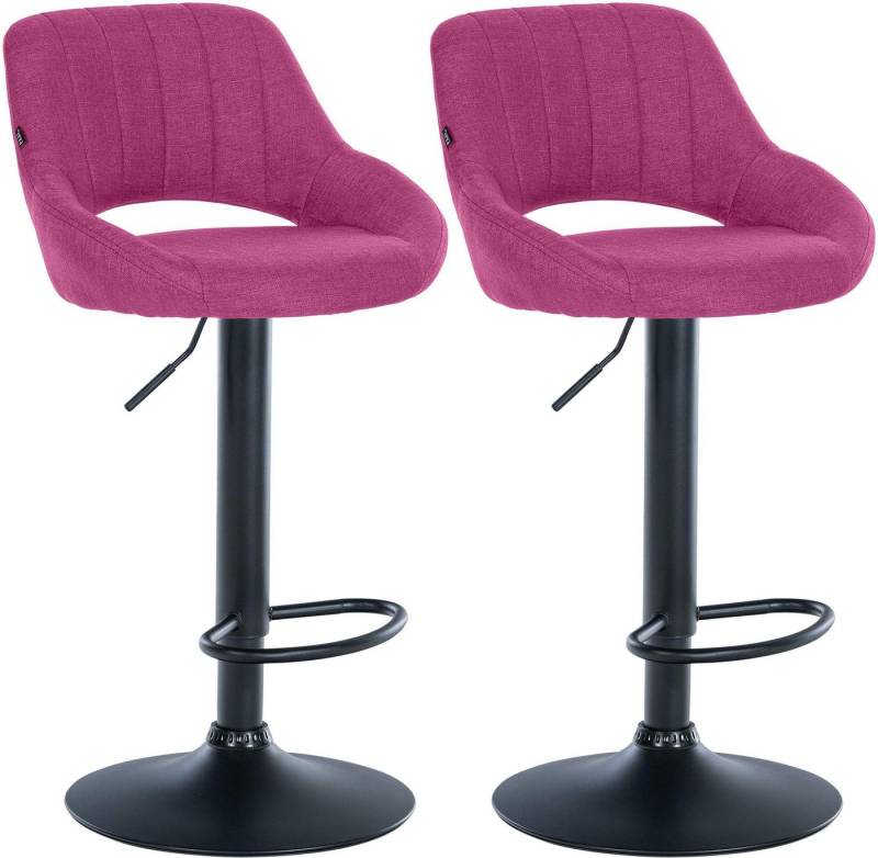 CLP Barhocker Milet Stoff (2er Set, 2 St., 2er), höhenverstellbar und drehbar von CLP