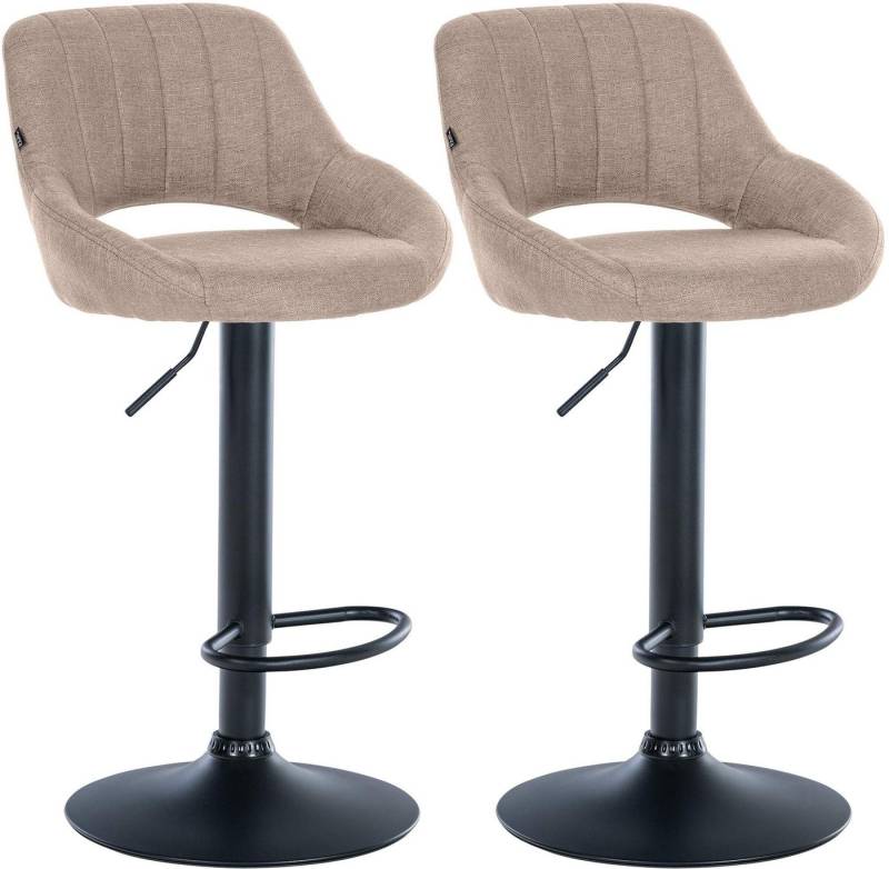 CLP Barhocker Milet Stoff (2er Set, 2 St., 2er), höhenverstellbar und drehbar von CLP