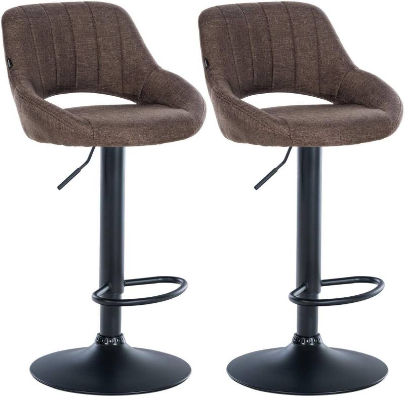 CLP Barhocker Milet Stoff (2er Set, 2 St., 2er), höhenverstellbar und drehbar von CLP
