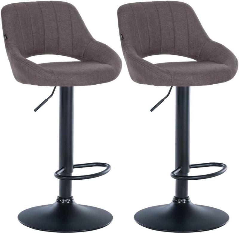 CLP Barhocker Milet Stoff (2er Set, 2 St., 2er), höhenverstellbar und drehbar von CLP