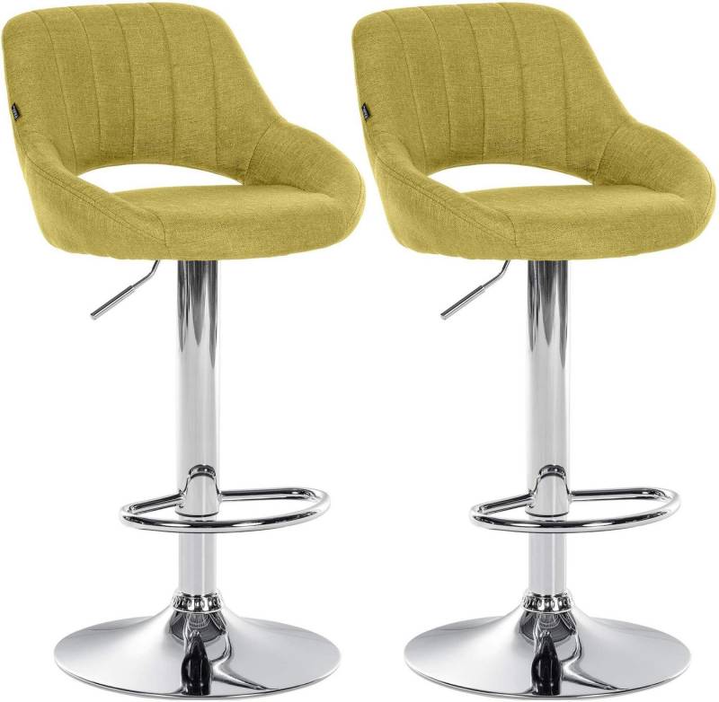 CLP Barhocker Milet Stoff (2er Set, 2 St., 2er), höhenverstellbar und drehbar von CLP