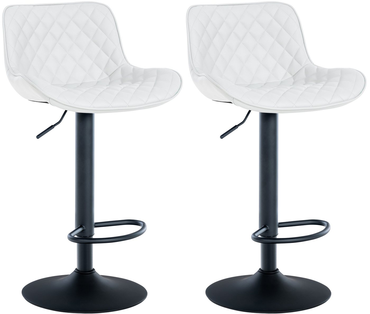 CLP Barhocker Minosa (2er Set, 2 St., 2er), um 360° drehbar und höhenverstellbar von CLP