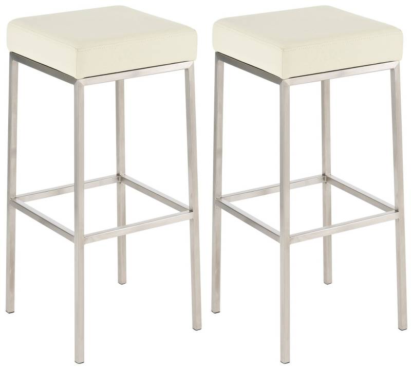 CLP Barhocker Montreal 80 Kunstleder (2er Set, 2 St., 2er), Kunstlederbezüge, stabile Metallgestelle von CLP
