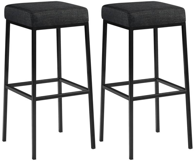 CLP Barhocker Montreal 80 Stoff (2er Set, 2 St., 2er), Stoffbezüge, mit stabilen Metallgestellen von CLP