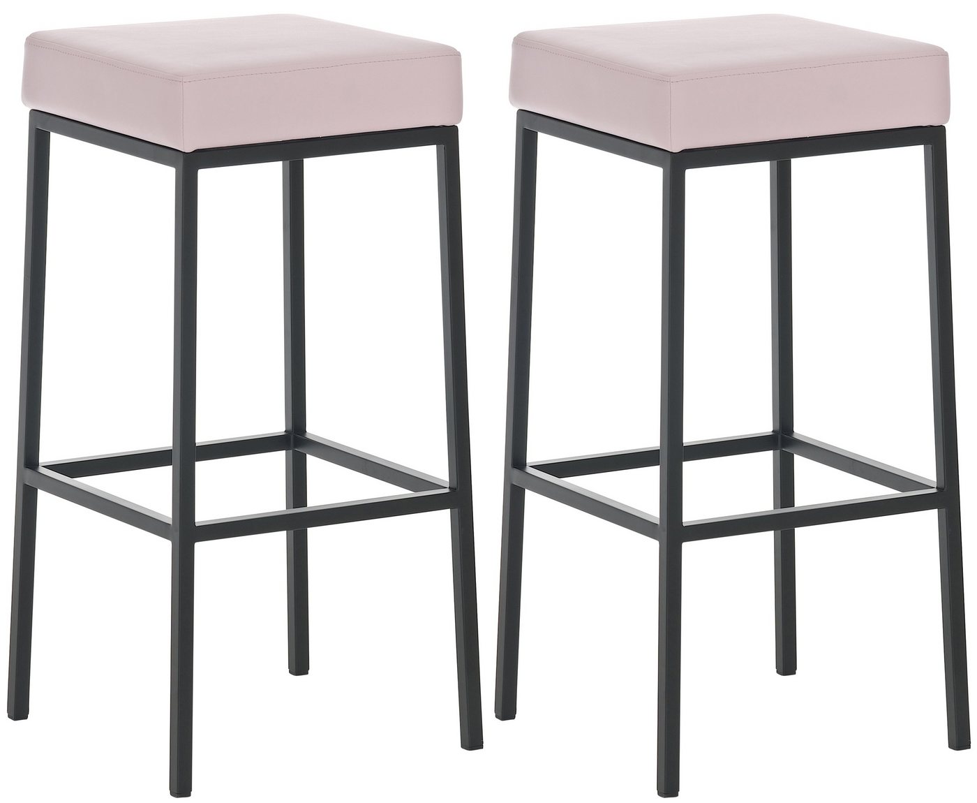 CLP Barhocker Montreal 85 Kunstleder (2er Set, 2 St., 2er), Kunstlederbezüge, mit Metallgestellen von CLP