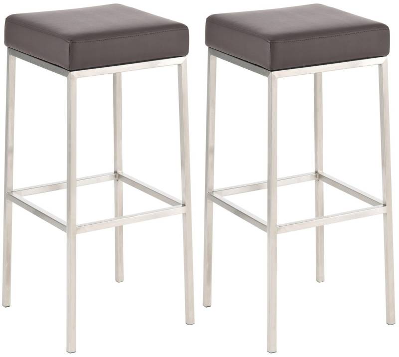 CLP Barhocker Montreal 85 Kunstleder (2er Set, 2 St., 2er), Kunstlederbezüge, mit Metallgestellen von CLP