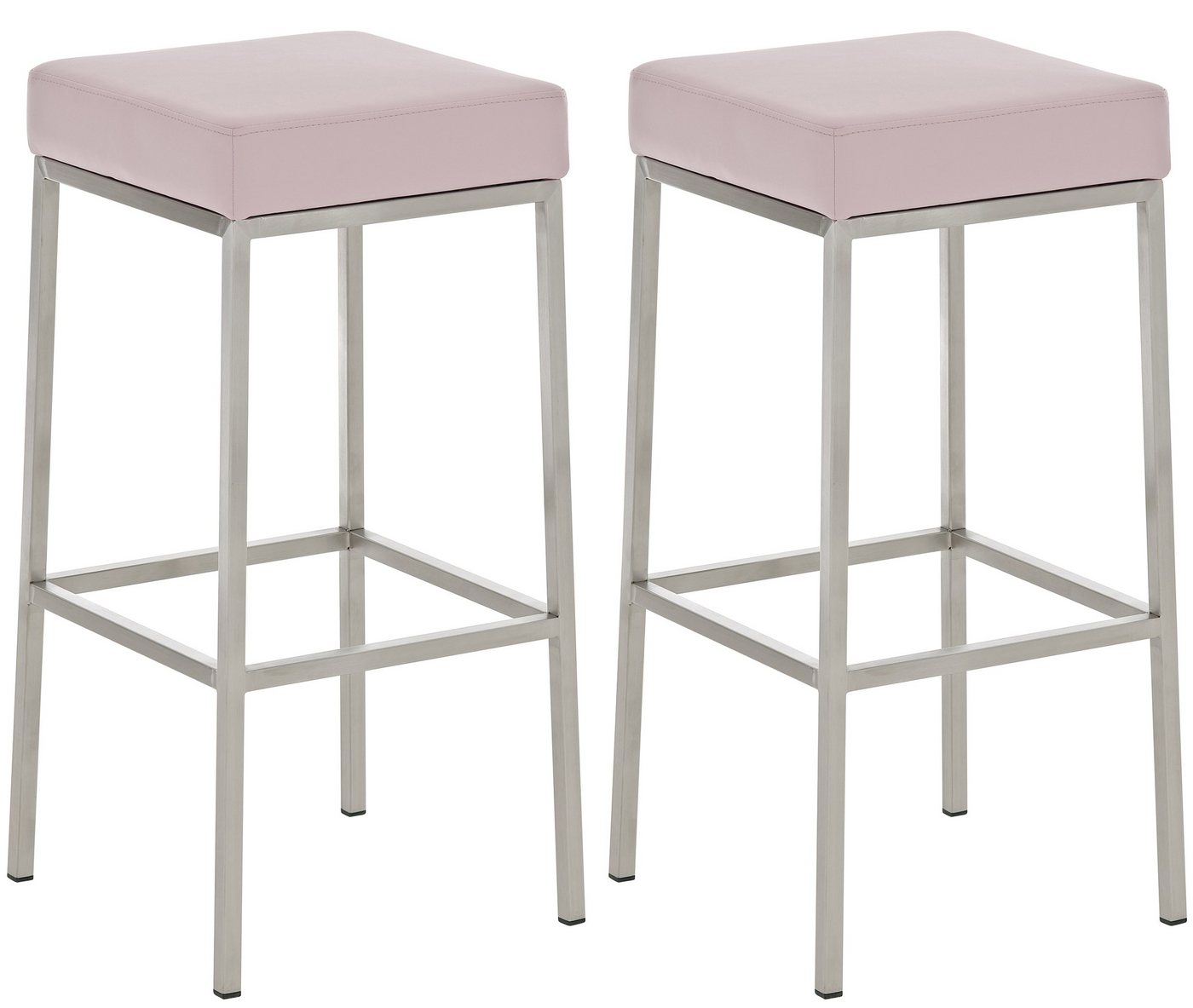 CLP Barhocker Montreal 85 Kunstleder (2er Set, 2 St., 2er), Kunstlederbezüge, mit Metallgestellen von CLP