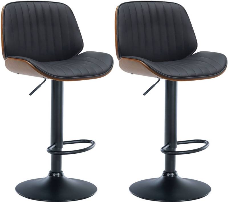 CLP Barhocker Nova (2er Set, 2 St., 2er), Kunstleder-Bezug, höhenverstellbar von CLP
