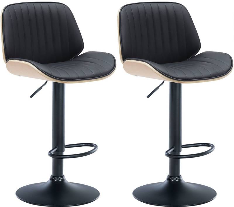 CLP Barhocker Nova (2er Set, 2 St., 2er), Kunstleder-Bezug, höhenverstellbar von CLP