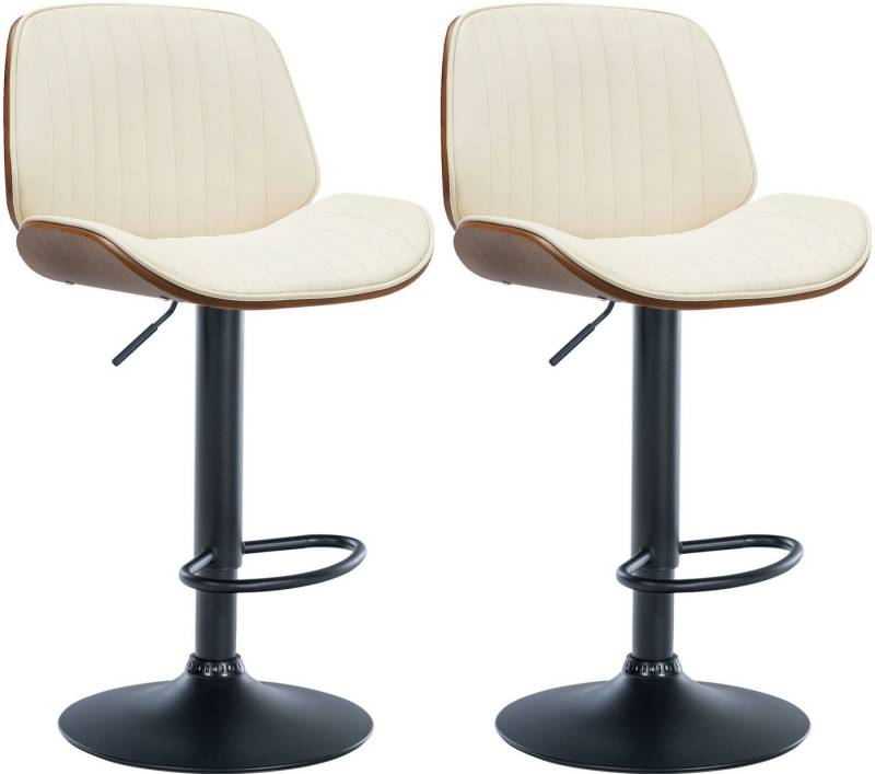 CLP Barhocker Nova (2er Set, 2 St., 2er), Kunstleder-Bezug, höhenverstellbar von CLP