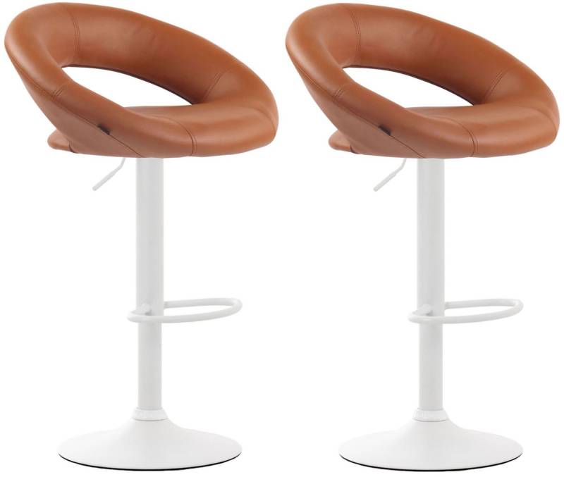 CLP Barhocker Olinda Kunstleder (2er Set, 2 St., 2er), höhenverstell- & drehbar von CLP