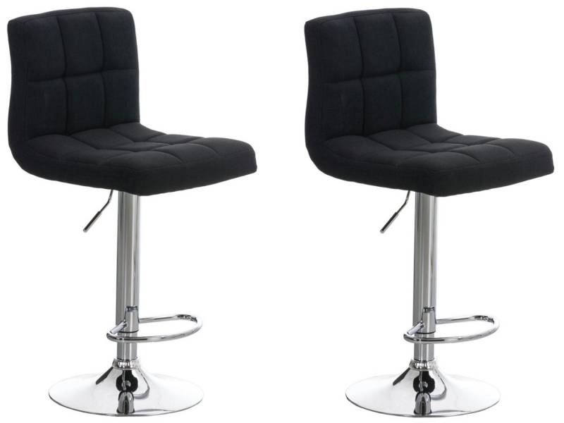 CLP Barhocker Peru Stoff (2er Set, 2 St., 2er), dreh-&höhenverstellbar, Metall von CLP