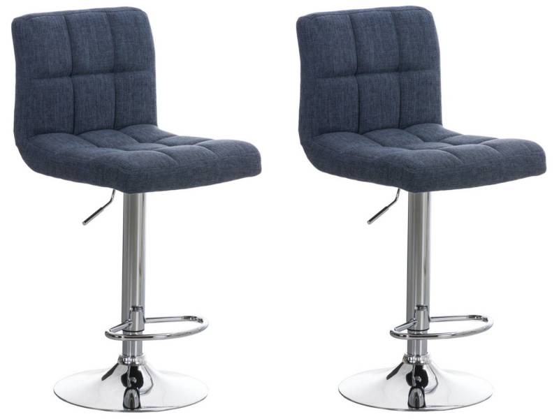 CLP Barhocker Peru Stoff (2er Set, 2 St., 2er), dreh-&höhenverstellbar, Metall von CLP