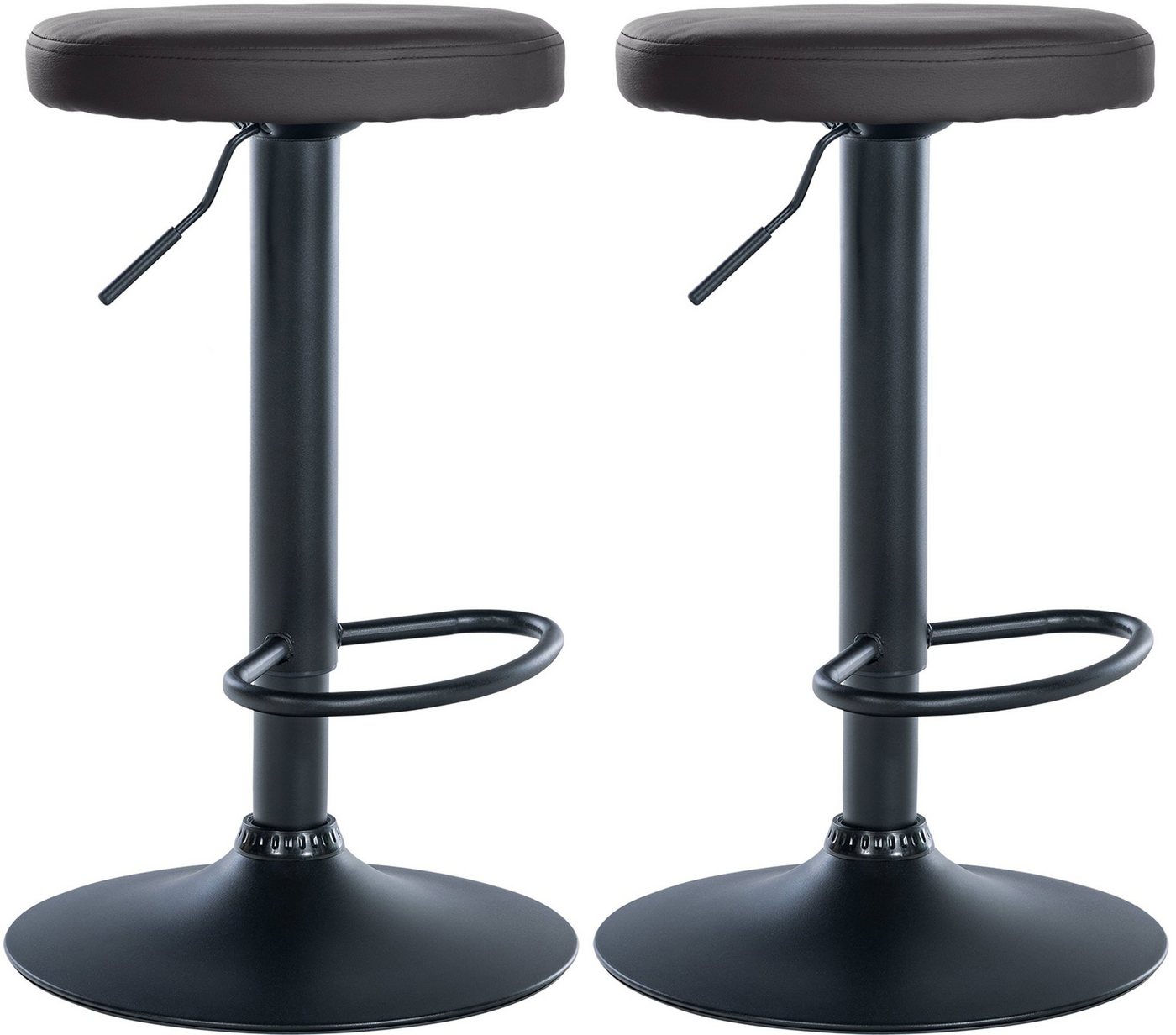 CLP Barhocker Ponte Kunstleder (2er Set, 2 St., 2er), drehbar und höhenverstellbar von CLP