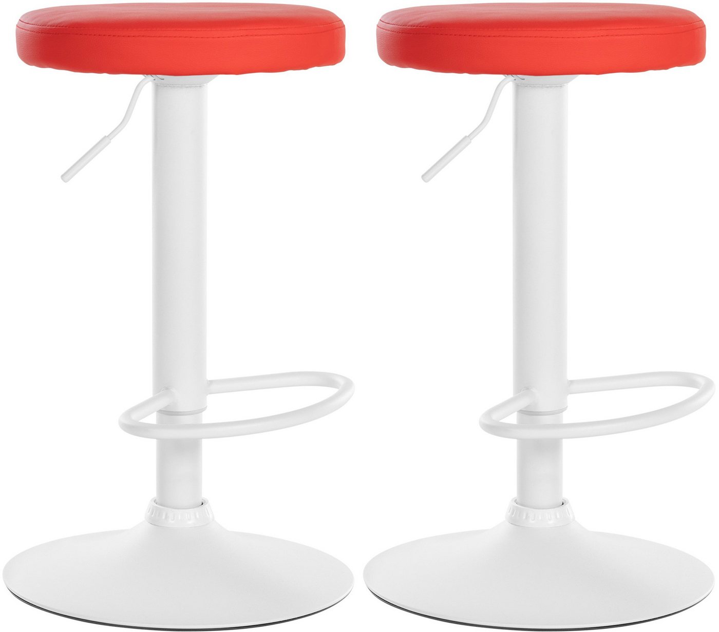 CLP Barhocker Ponte Kunstleder (2er Set, 2 St., 2er), drehbar und höhenverstellbar von CLP