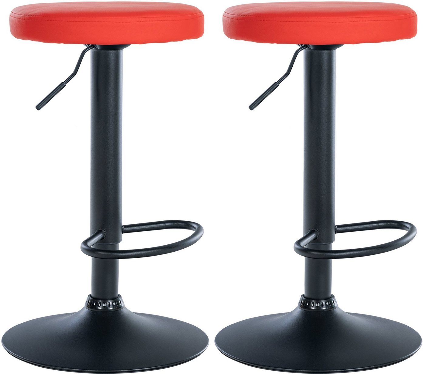 CLP Barhocker Ponte Kunstleder (2er Set, 2 St., 2er), drehbar und höhenverstellbar von CLP
