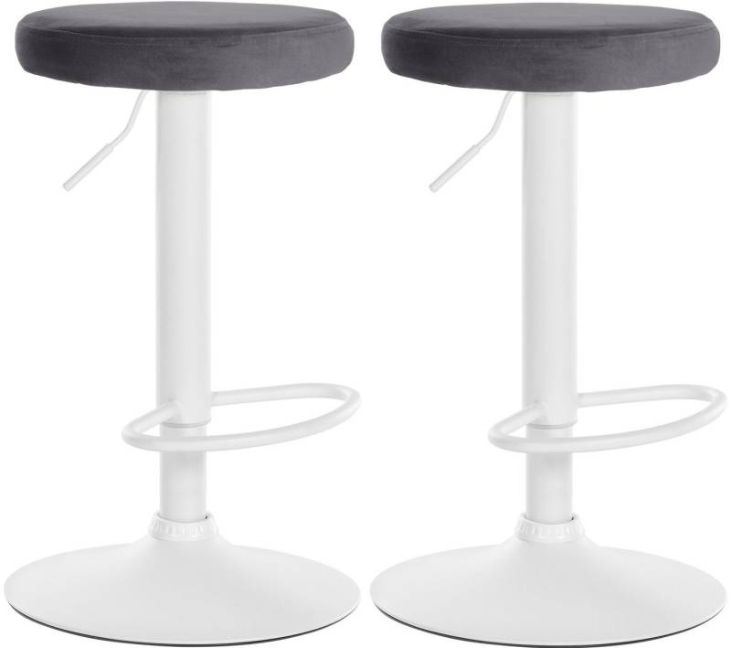 CLP Barhocker Ponte Samt (2er Set, 2 St., 2er), drehbar und höhenverstellbar von CLP