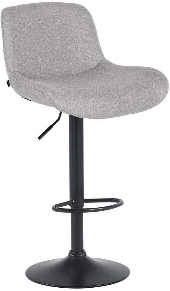 CLP Barhocker Solon, Samt- oder Stoffbezug, matt-schwarzes Metall CLP Barhocker Solon, Samt- oder Stoffbezug, matt-schwarzes Metall von CLP