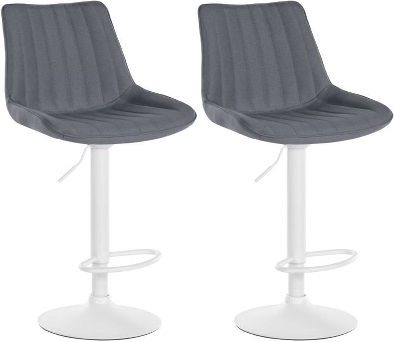CLP Barhocker Toni Stoff (2er Set, 2 St., 2er), drehbar und stufenlos höhenverstellbar von CLP