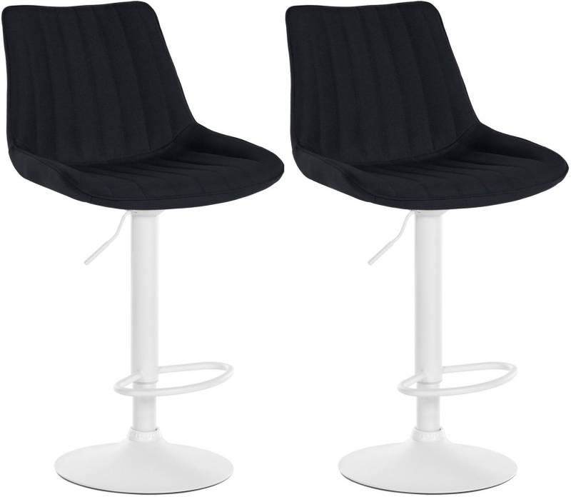 CLP Barhocker Toni Stoff (2er Set, 2 St., 2er), drehbar und stufenlos höhenverstellbar von CLP