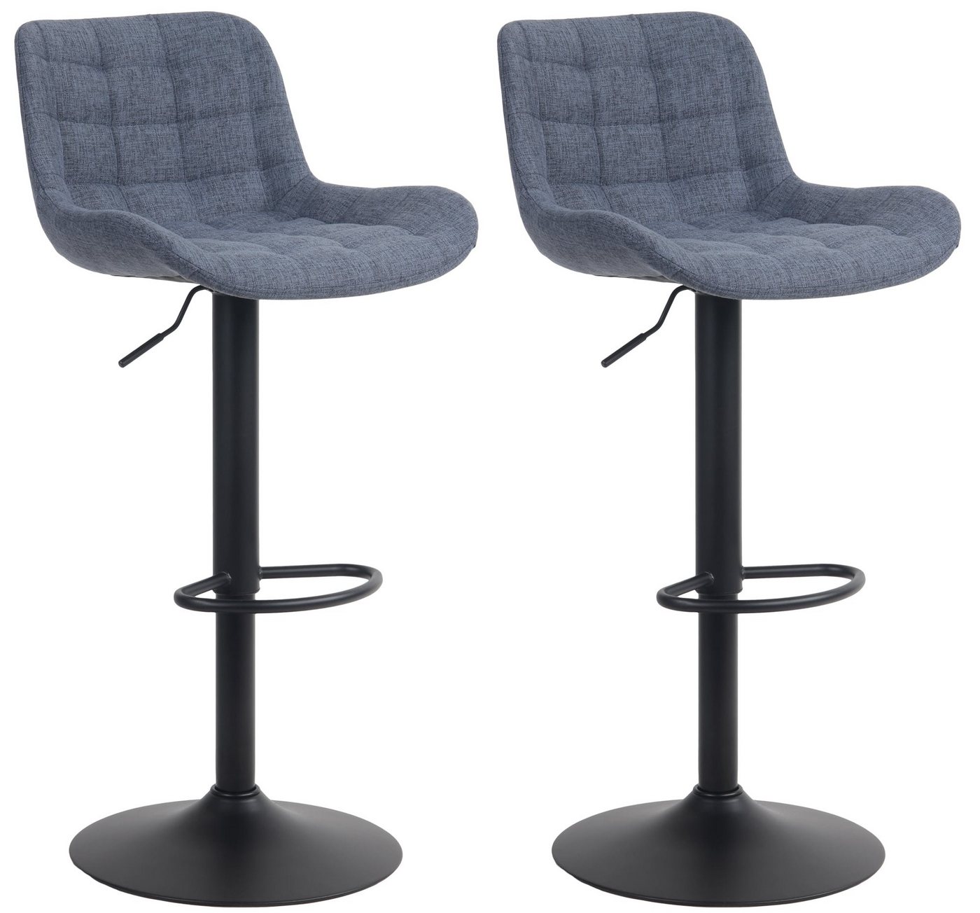 CLP Barhocker Tover (2er Set, 2 St., 2er), um 360° drehbar und höhenverstellbar von CLP