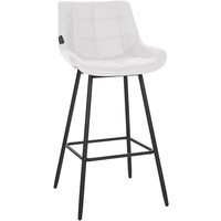 Barhocker Weston weiß Kunstleder Barhocker Weston weiß Kunstleder von CLP