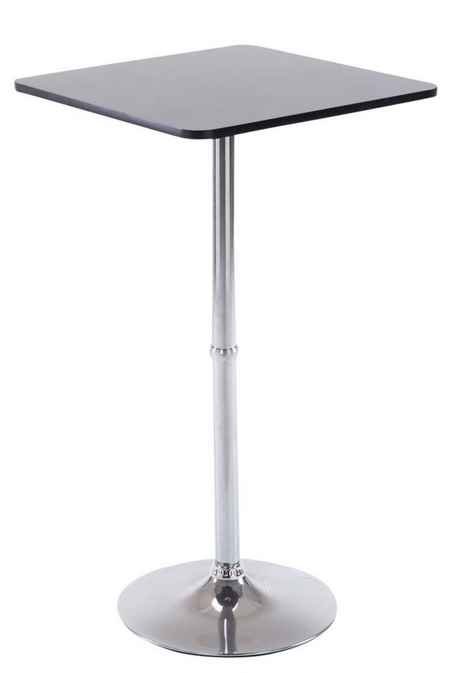 CLP Bartisch Stehtisch eckig, mit Holz-Tischplatte & Metall-Gestell von CLP