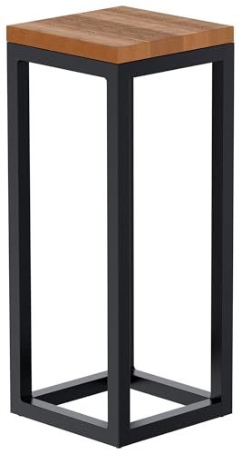 CLP Beistelltisch Manteo aus Eichenholz, eckiger Nachttisch, Sofatisch mit pulverbeschichtetem Metallgestell und Bodenschonern, Größe:20x20x50 cm CLP Beistelltisch Manteo aus Eichenholz, eckiger Nachttisch, Sofatisch mit pulverbeschichtetem Metallgestell und Bodenschonern, Größe:20x20x50 cm von CLP