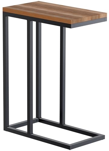 CLP Beistelltisch Manteo aus Eichenholz, eckiger Nachttisch, Sofatisch mit pulverbeschichtetem Metallgestell und Bodenschonern, Größe:46x25x63 cm CLP Beistelltisch Manteo aus Eichenholz, eckiger Nachttisch, Sofatisch mit pulverbeschichtetem Metallgestell und Bodenschonern, Größe:46x25x63 cm von CLP