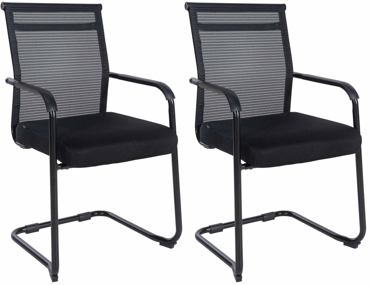 CLP Besucherstuhl 2er Set Besucherstuhl Denny (2er Set), Freischwinger von CLP