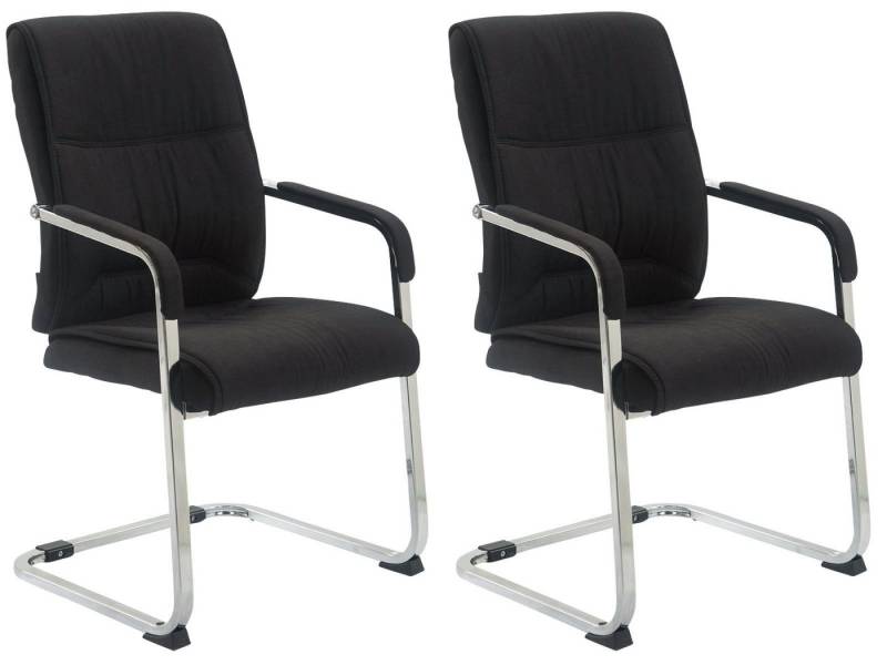 CLP Besucherstuhl Anubis Stoff (2er Set, 2 St), Freischwinger, Armlehnen von CLP