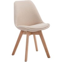 Esszimmerstuhl Borneo Stoff creme natura von CLP