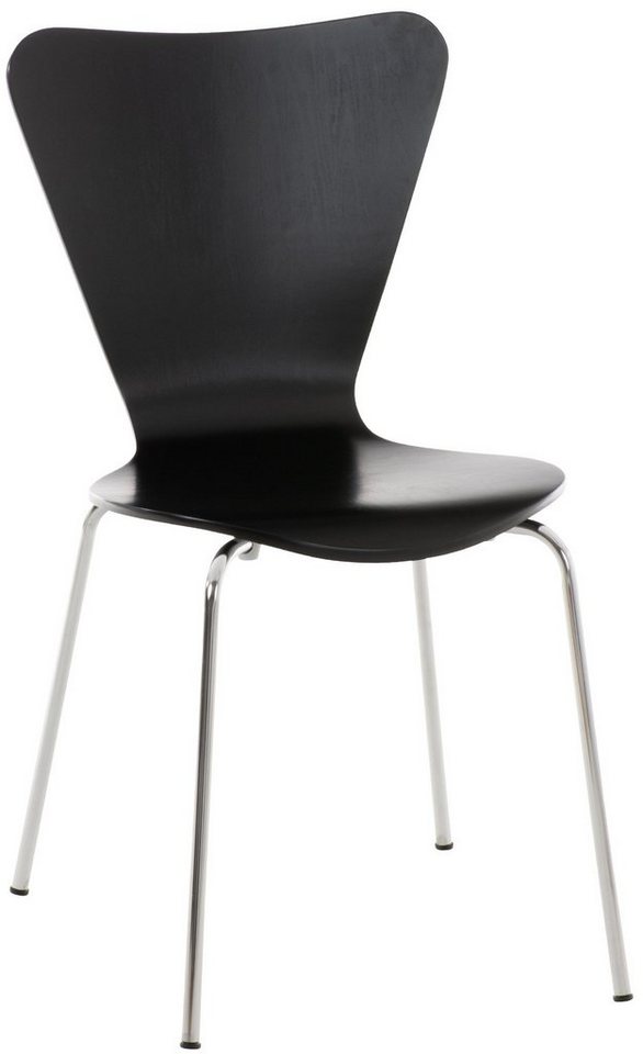 CLP Besucherstuhl Calisto, Stapelstuhl, Sitz aus lackiertem Holz von CLP