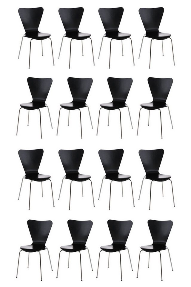 CLP Besucherstuhl Calisto (16er Set, 16 St), stapelbar von CLP