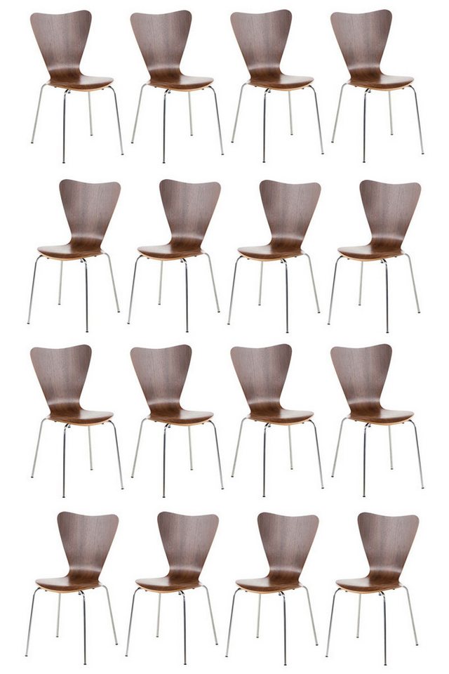 CLP Besucherstuhl Calisto (16er Set, 16 St), stapelbar von CLP