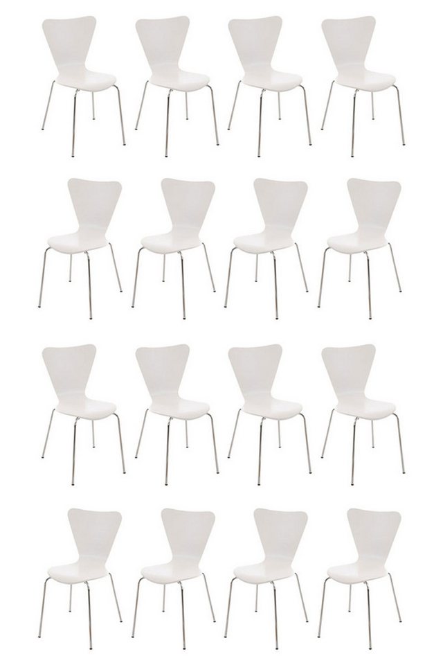 CLP Besucherstuhl Calisto (16er Set, 16 St), stapelbar von CLP