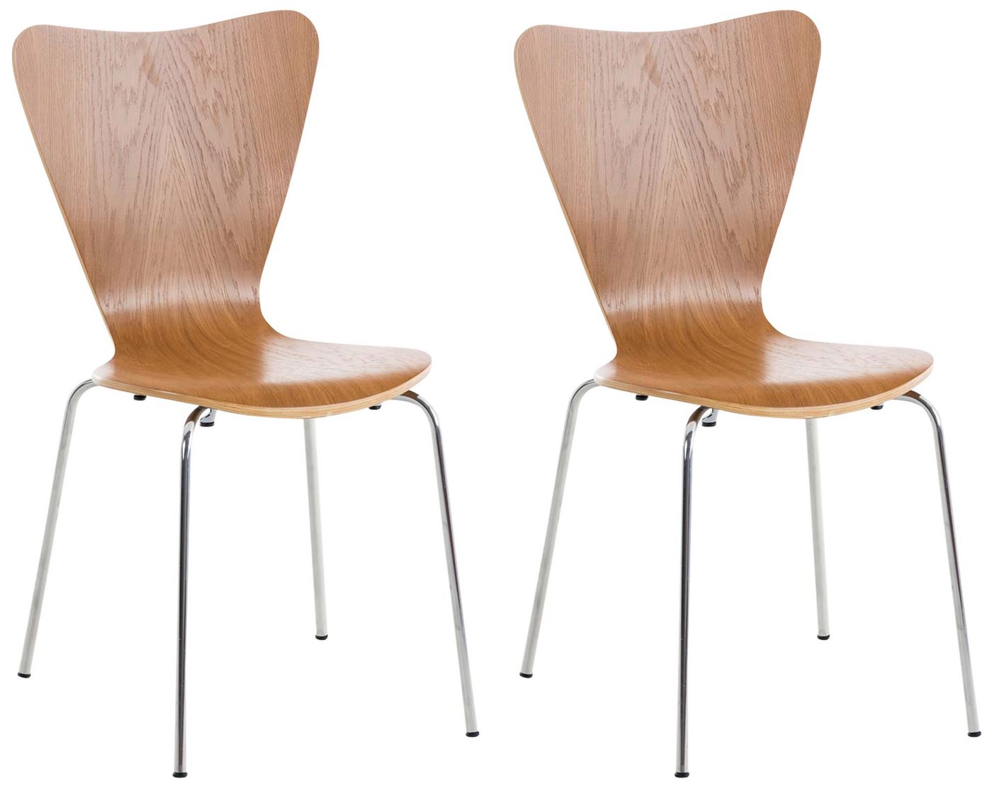 CLP Besucherstuhl Calisto (2er Set), stapelbar von CLP