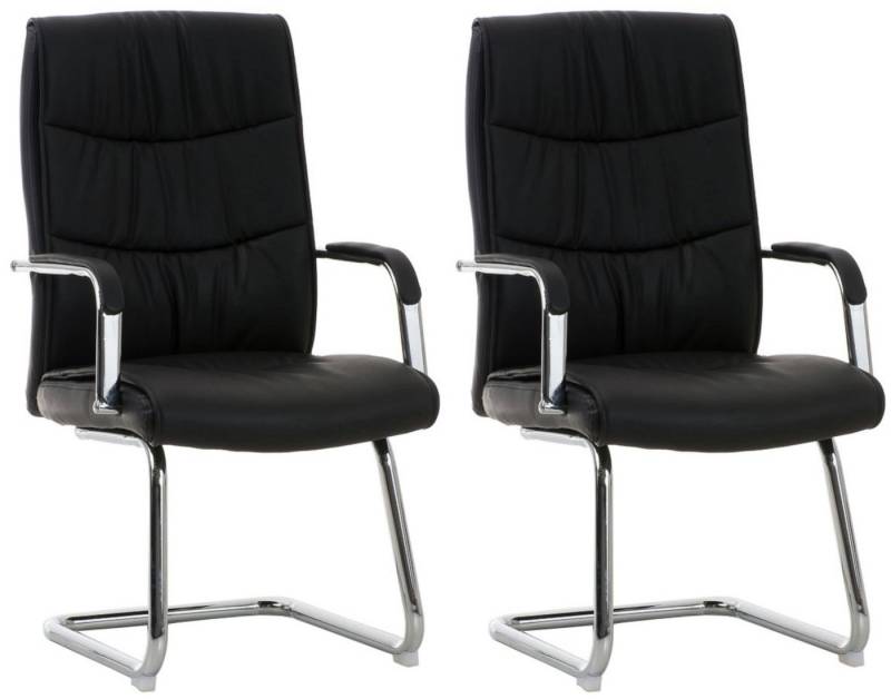 CLP Besucherstuhl Caro Kunstleder (2er Set, 2 St), mit Armlehne von CLP